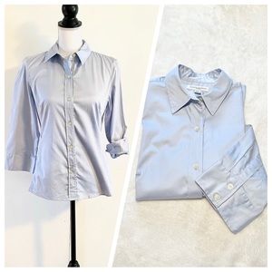 NEW Women’s BANANA REPUBLIC Stretch Button Up Poplin Shirt